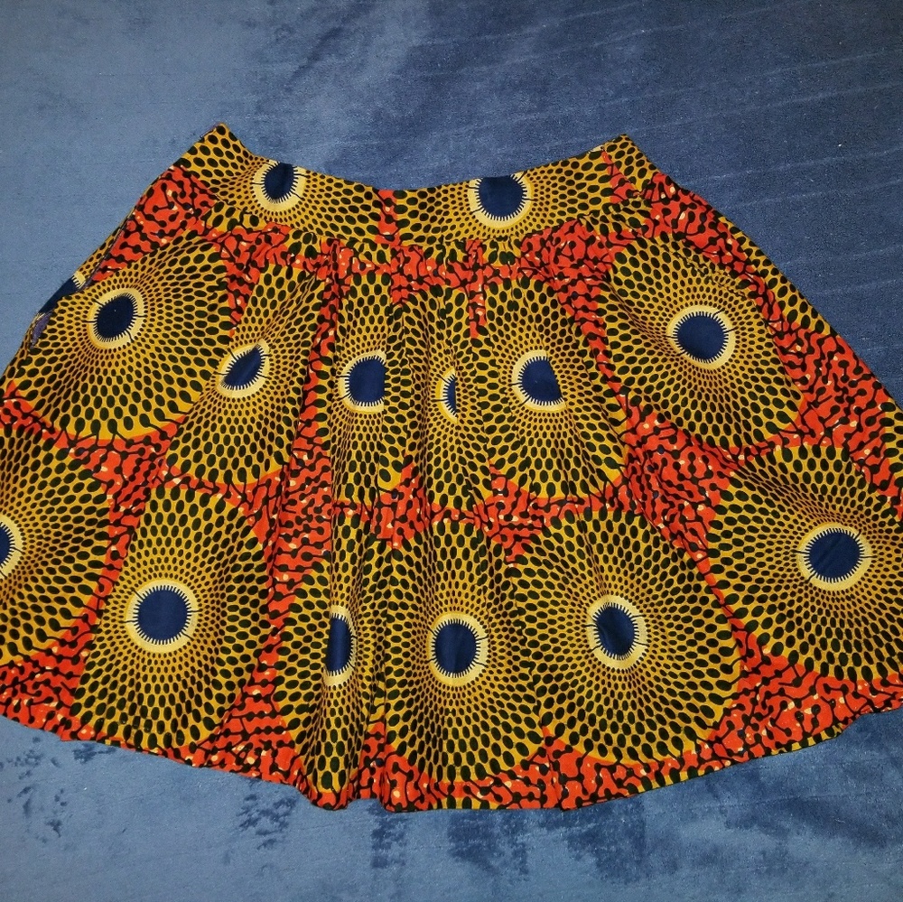 Custom Ankara Mini Skirt